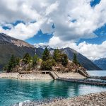 Tsodzong island on Basum Tso lake Tibet